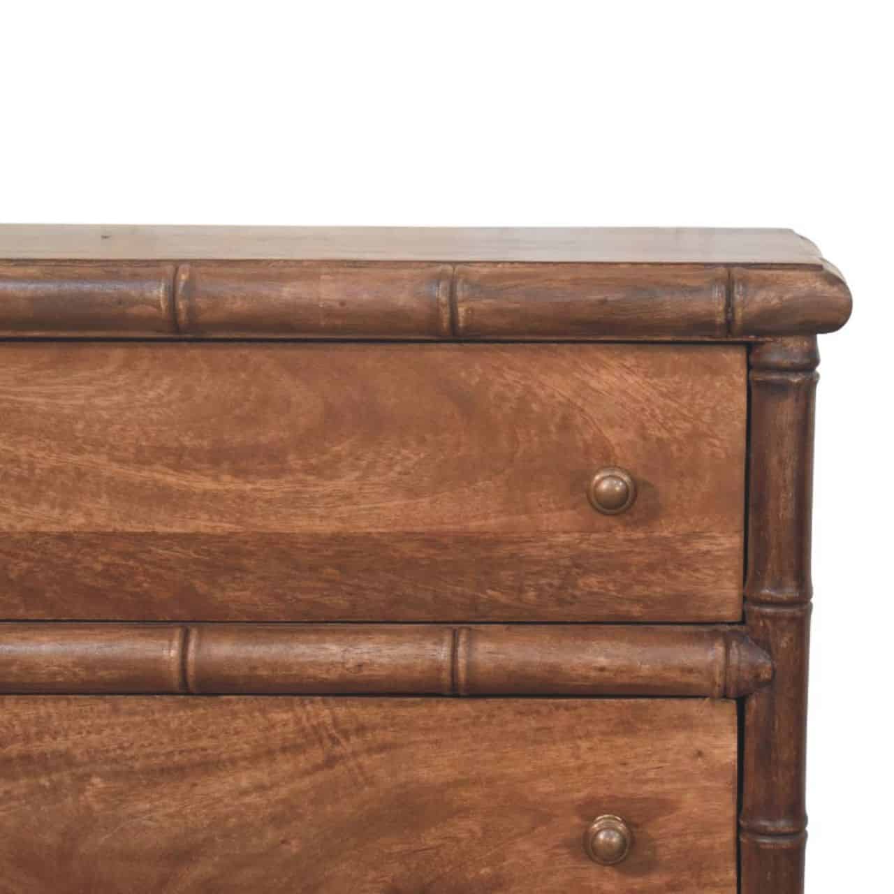 Bamboo Carved 3-Drawer Chest – Additional view