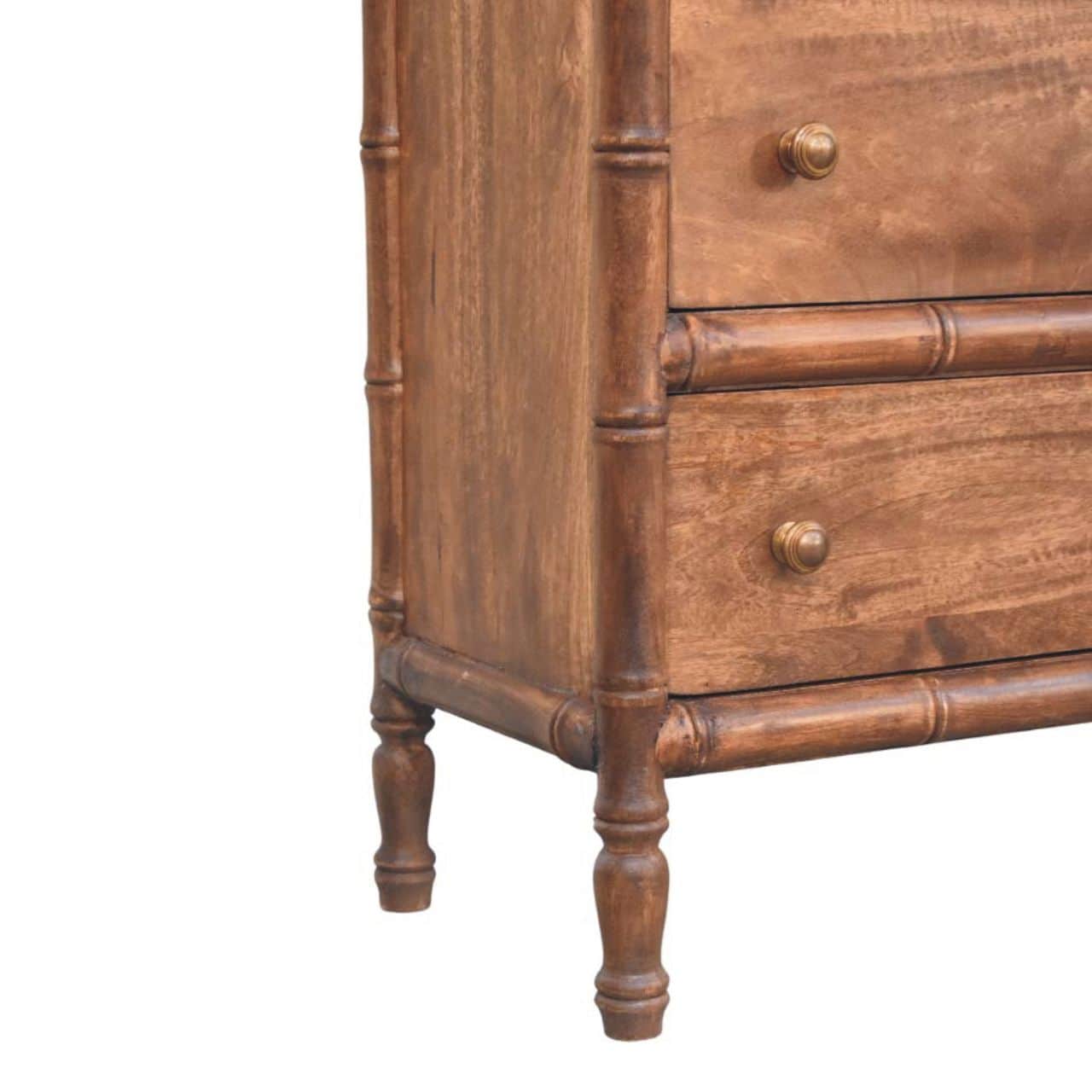 Bamboo Carved 3-Drawer Chest – Additional view 4