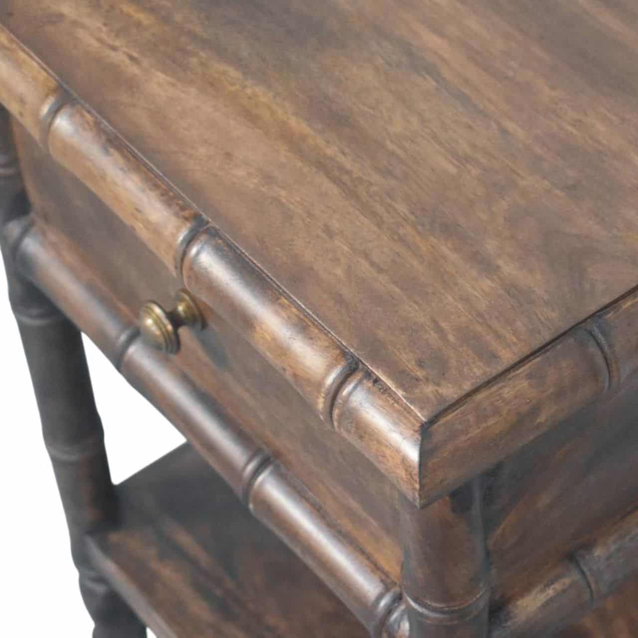 Bamboo Carved Bedside Table – Additional view 2
