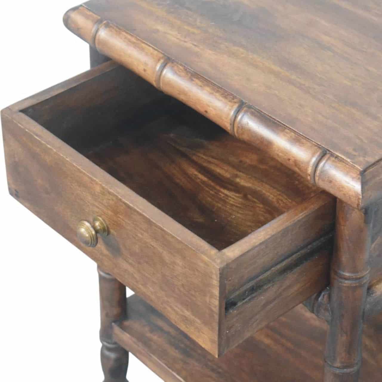 Bamboo Carved Bedside Table – Additional view 3