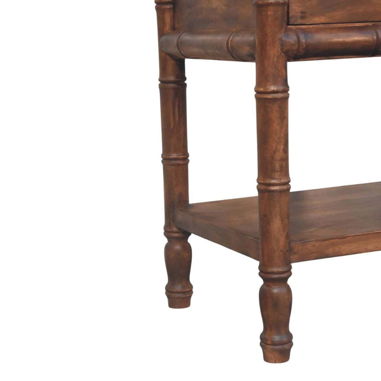 Bamboo Carved Bedside Table – Additional view 4
