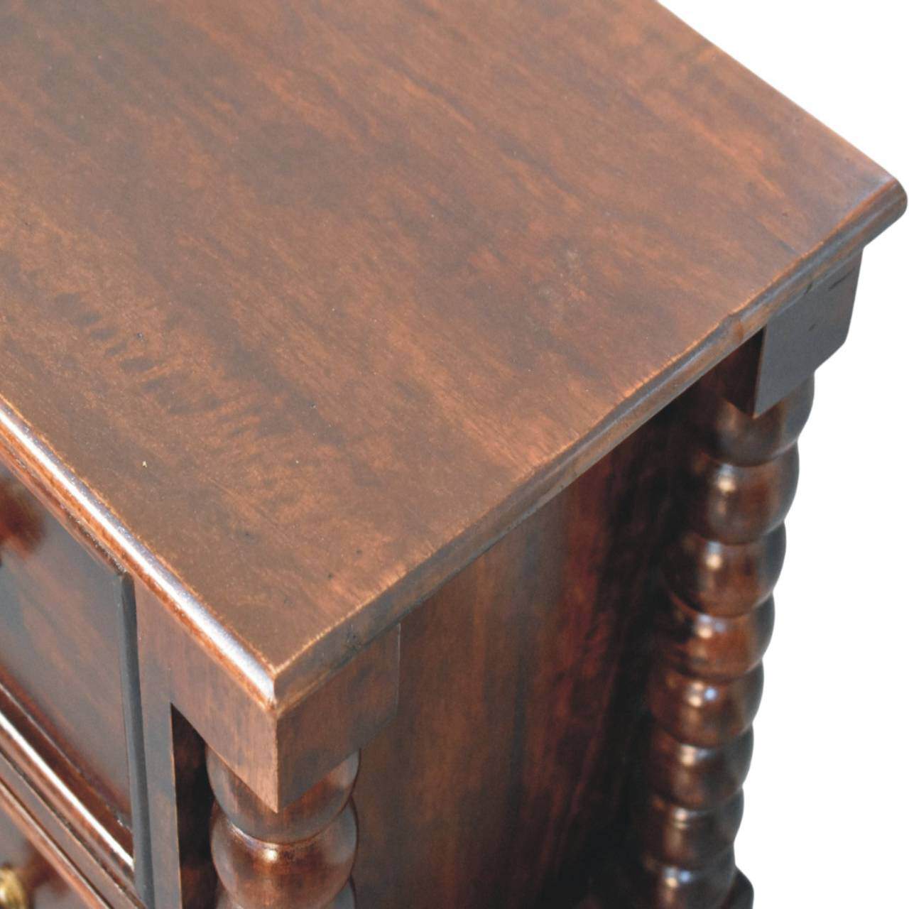 Spindle Winewood Nightstand – Additional view 2