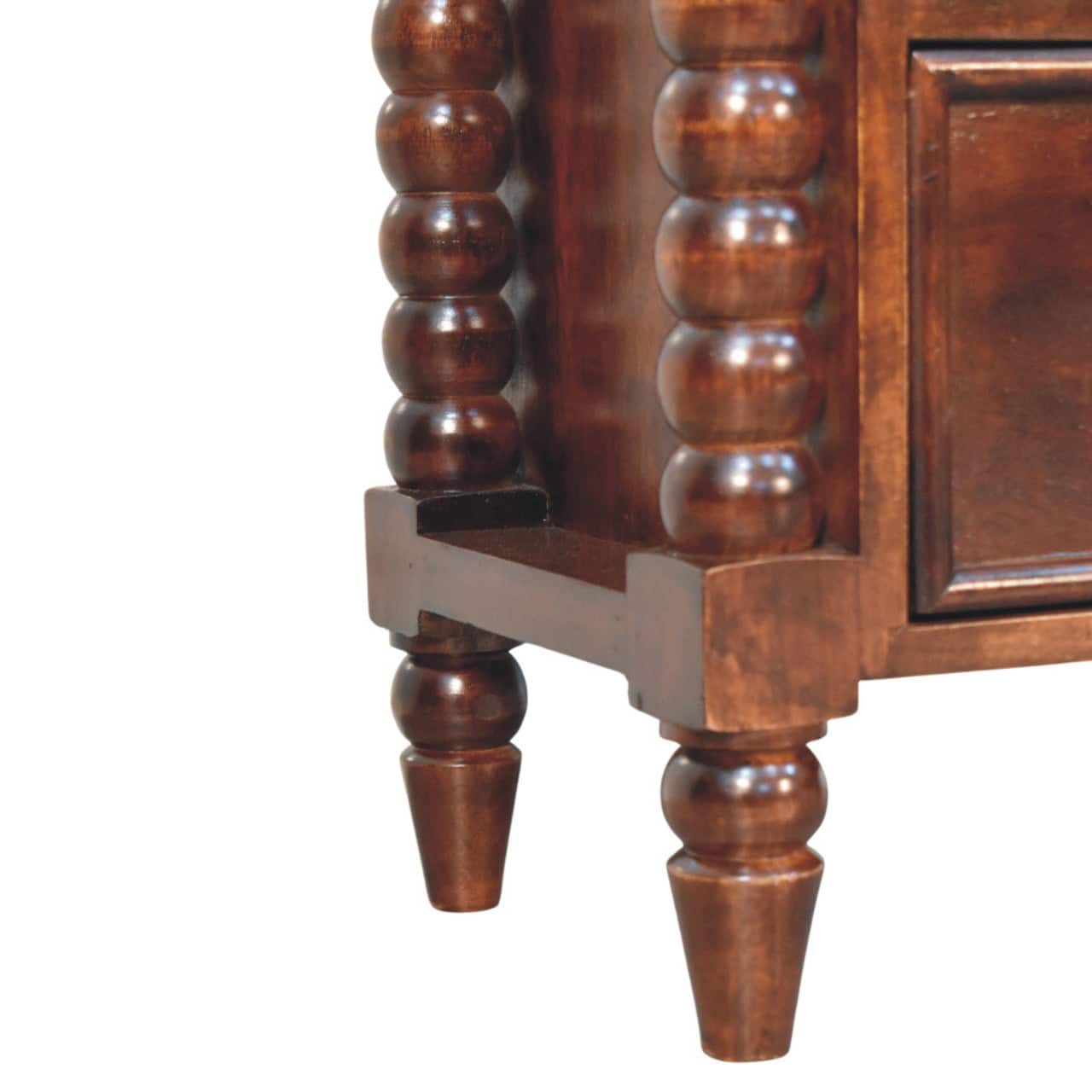 Spindle Winewood Nightstand – Additional view 4