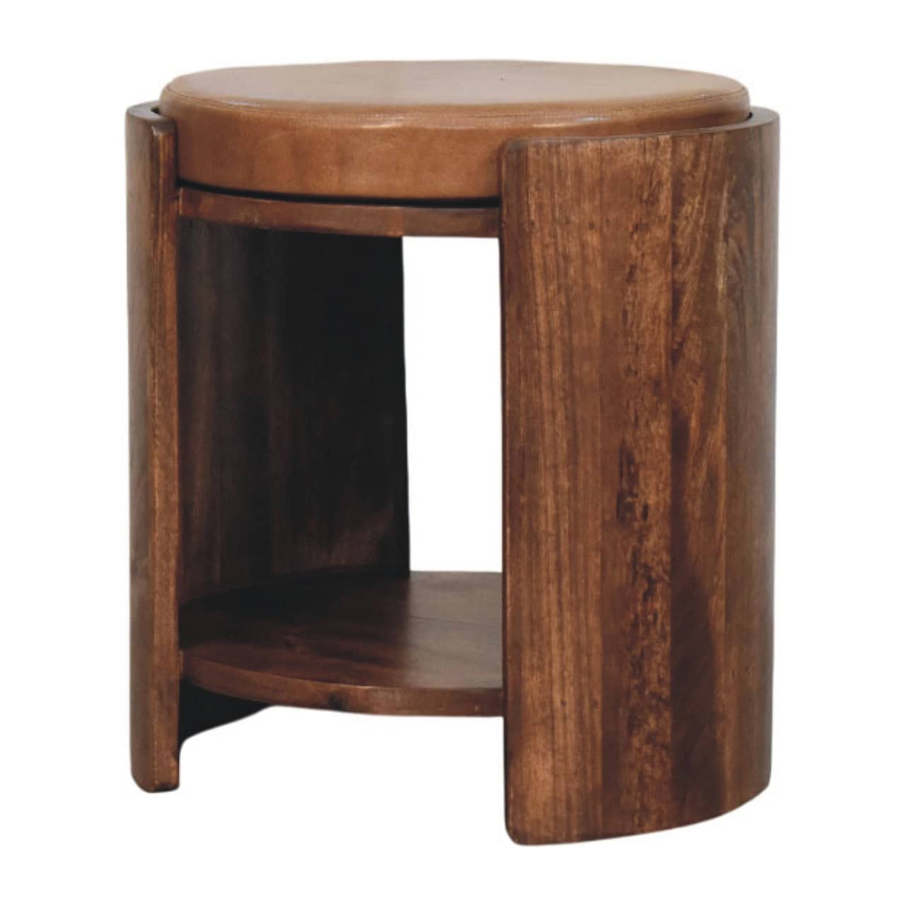 Savoy Leather Stool – Footstools & Pouffes