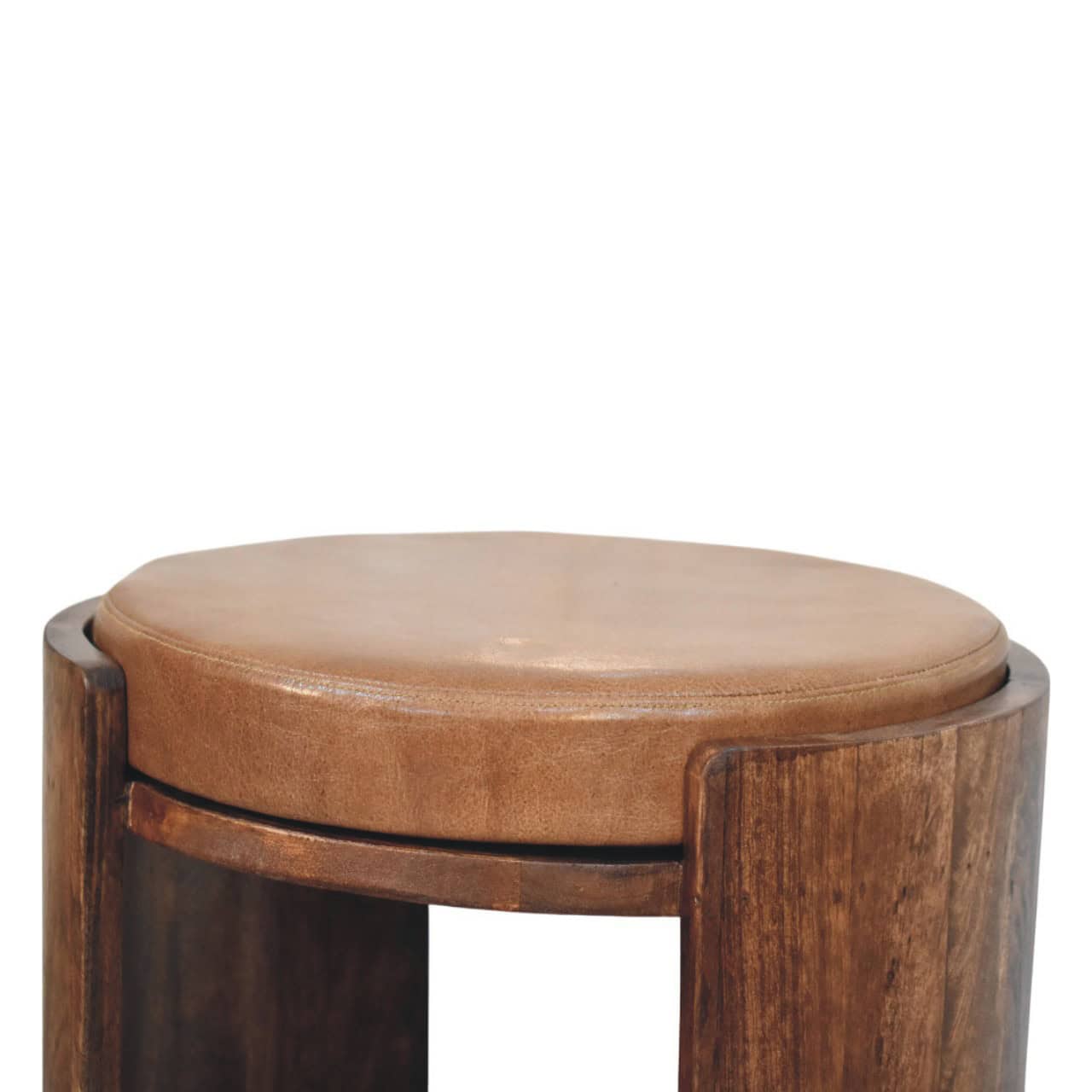 Savoy Leather Stool – Additional view 2