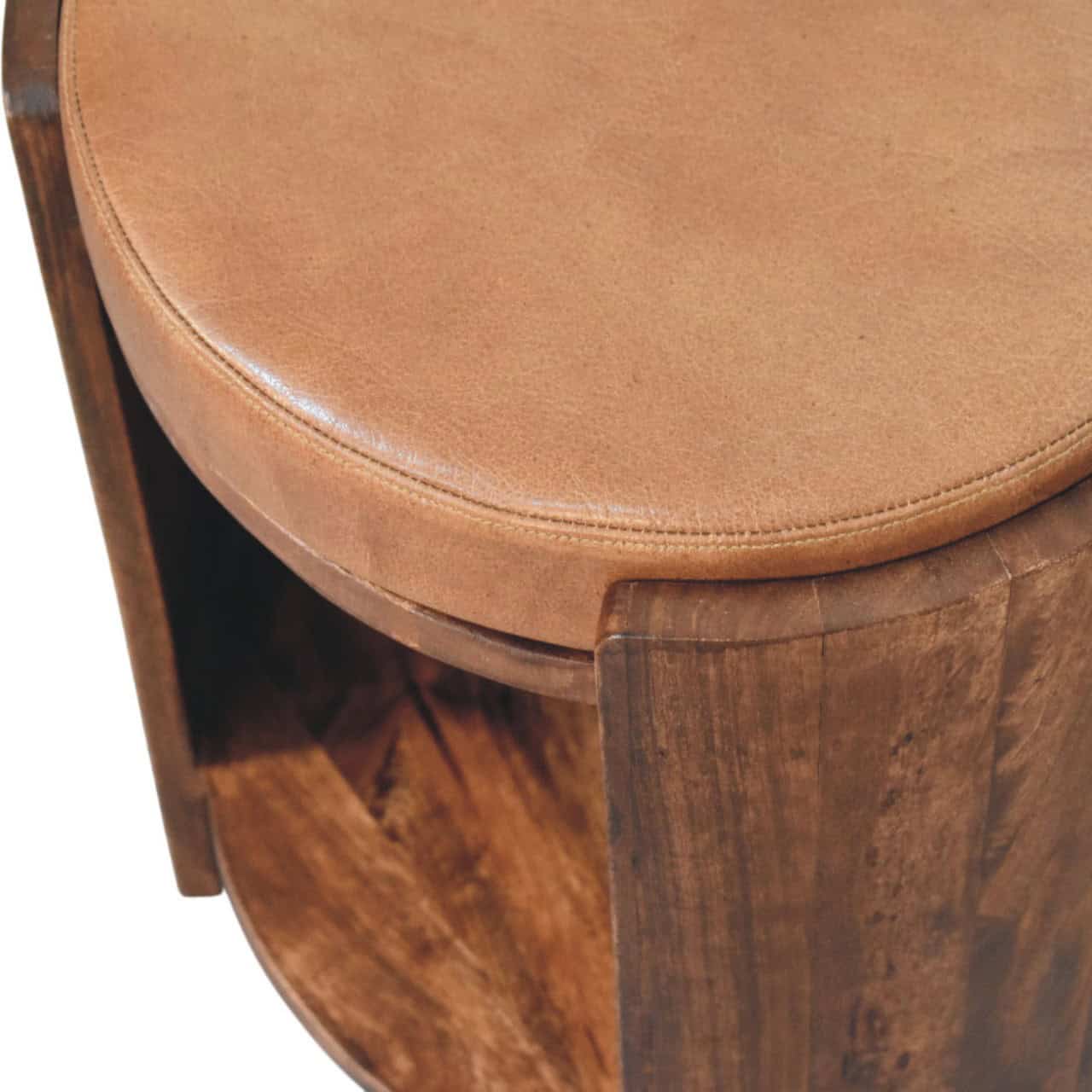 Savoy Leather Stool – Additional view 3