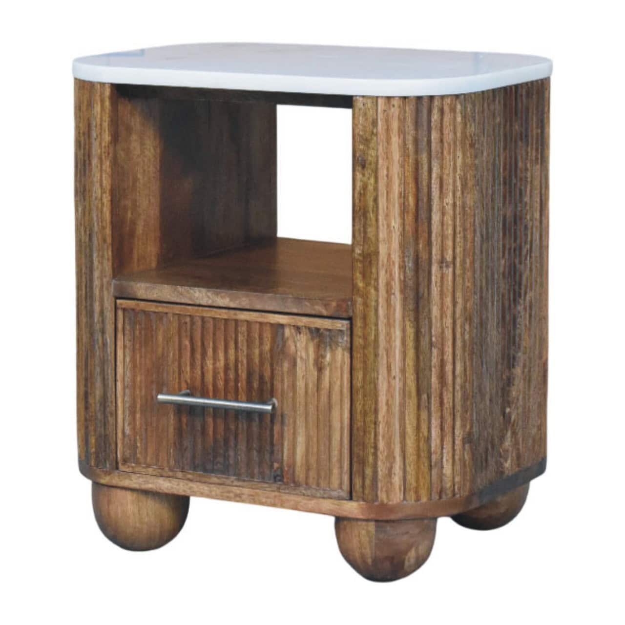 Beaumont Marble Bedside – Bedside Tables