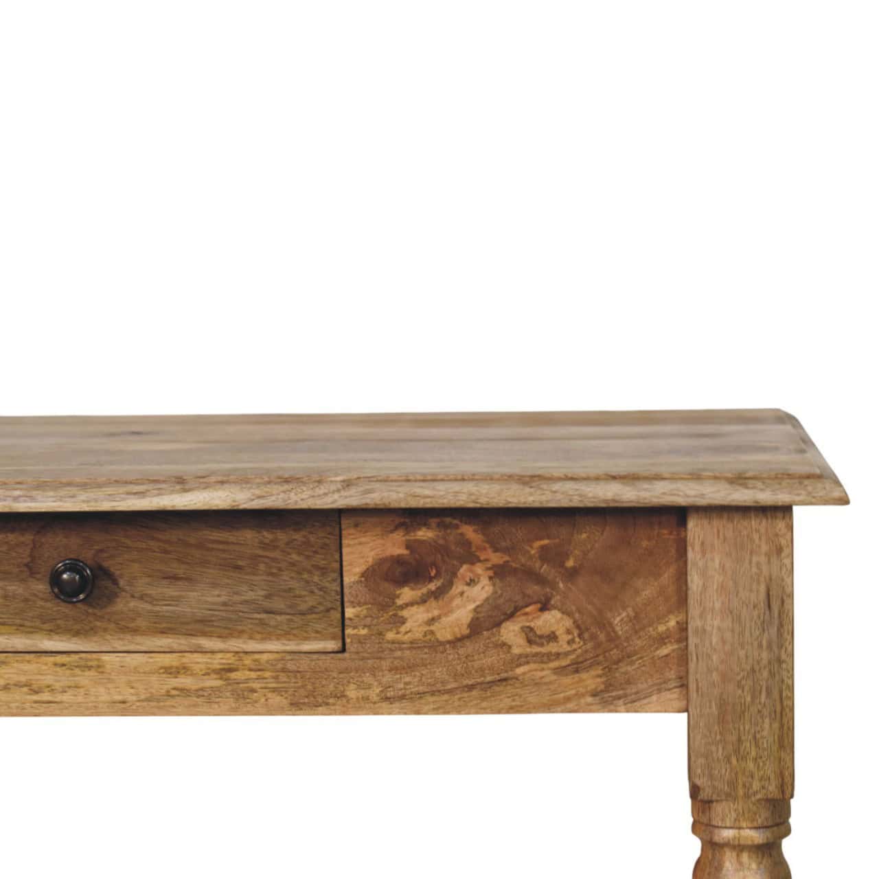Oakish Turned Leg Writing Desk – Additional view 2