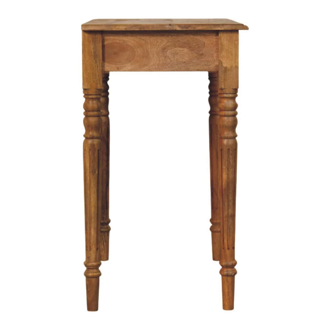 Oakish Turned Leg Writing Desk – Additional view 6