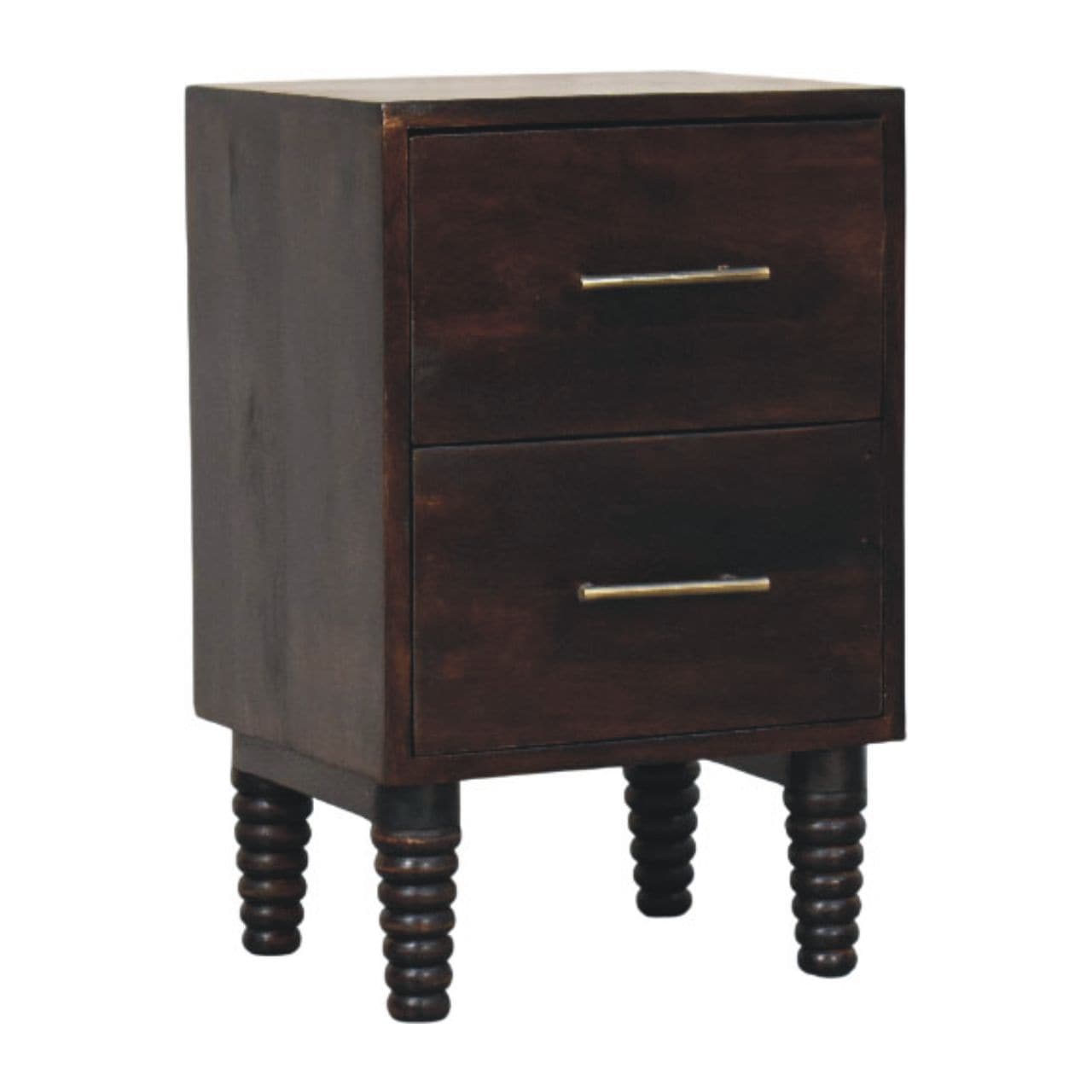 Spindle Mocha Bedside Table – Bedside Tables