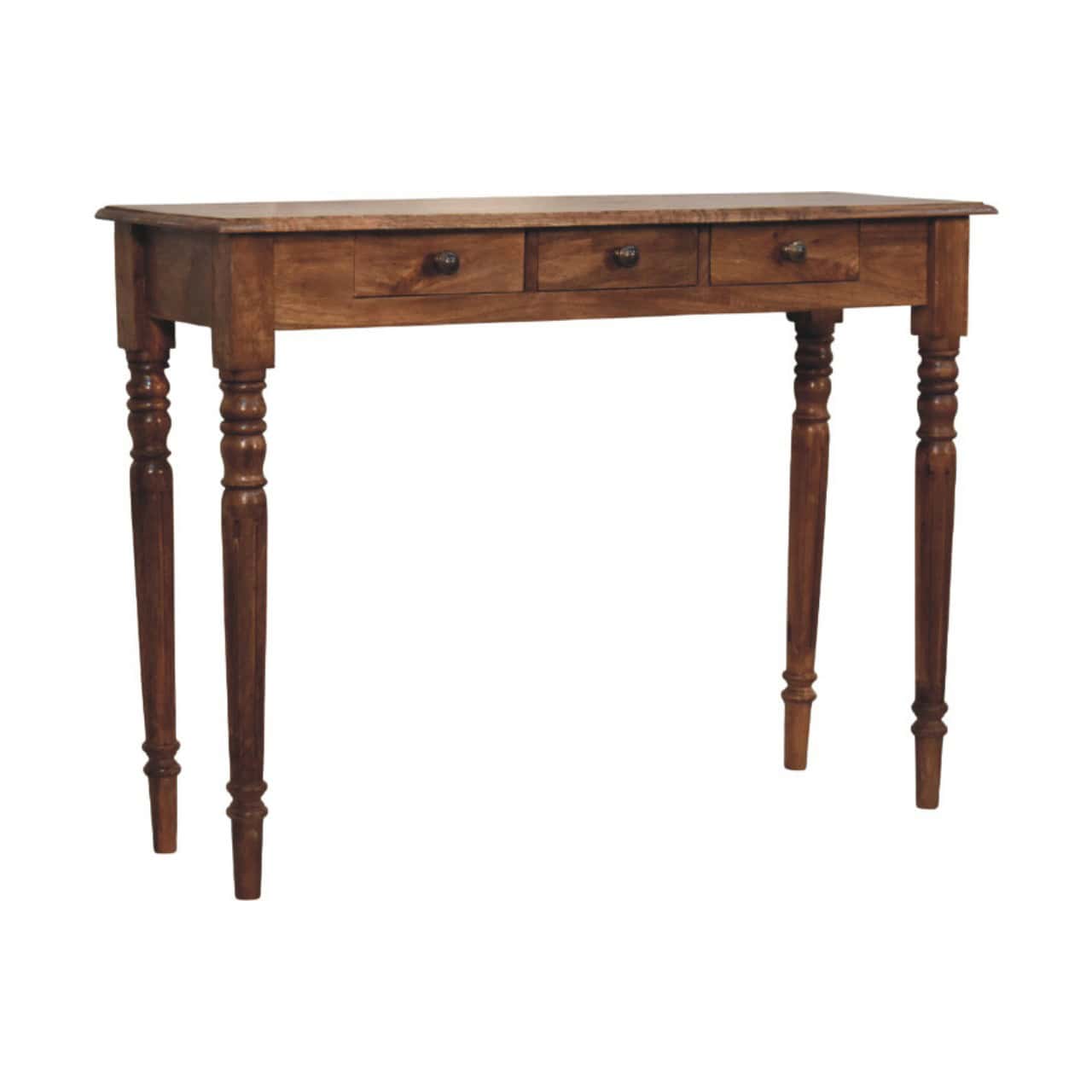 Three Drawer Console with Turned Legs – Additional view
