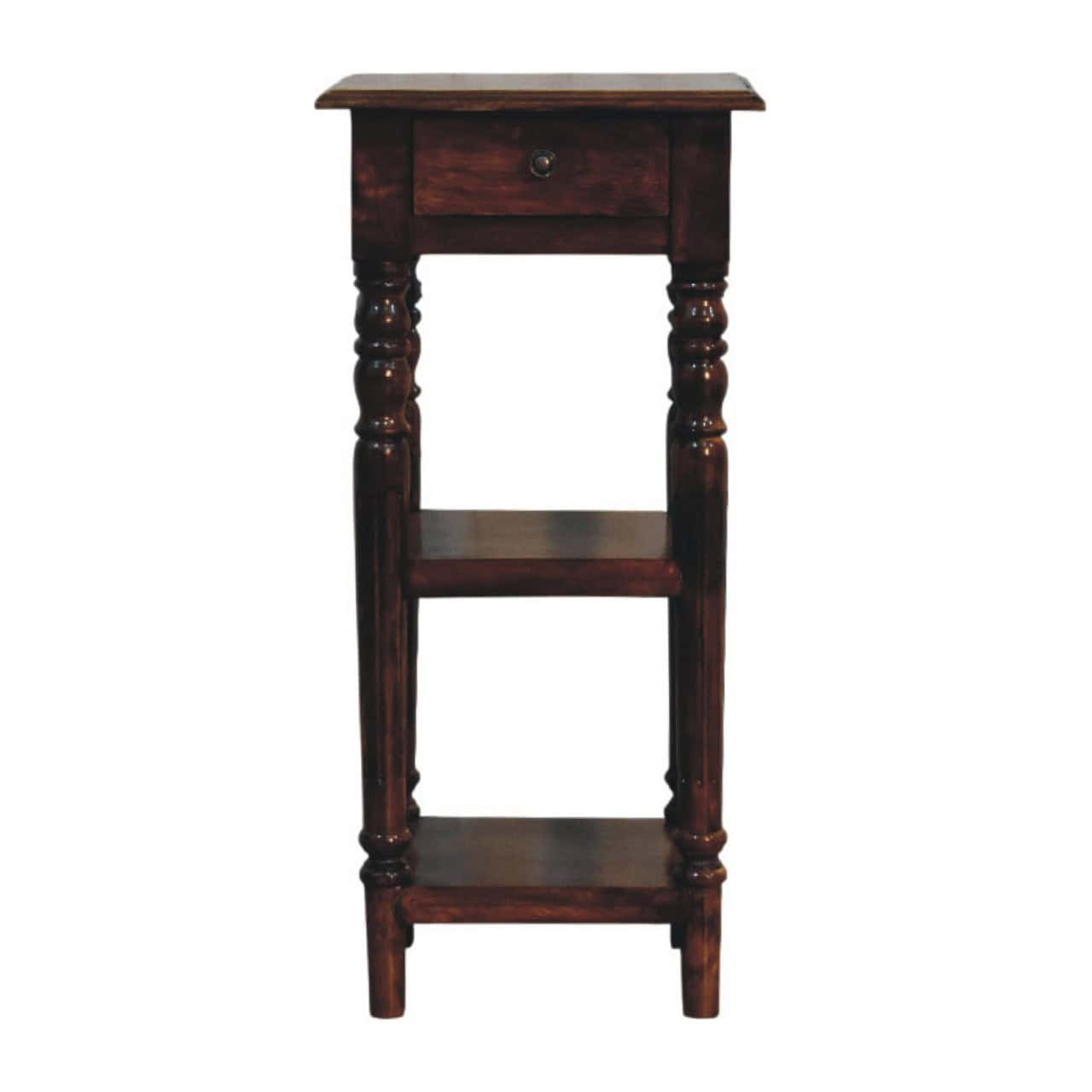 Tall Turned Leg Side Table