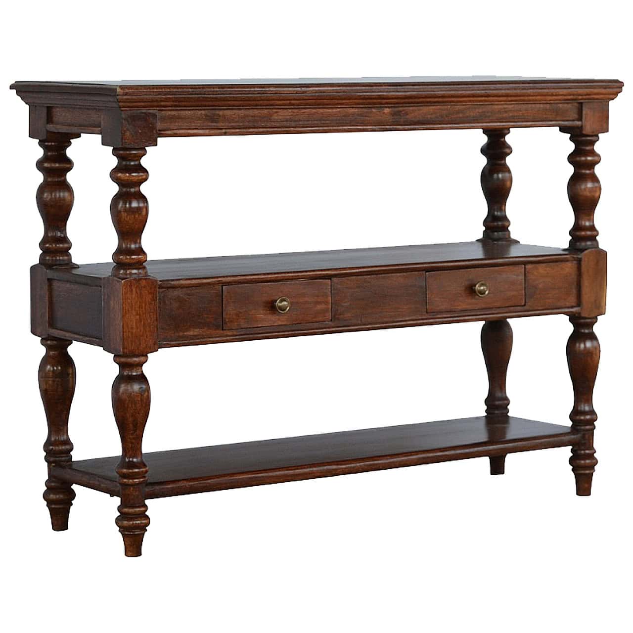 Solid Wood Turned Leg Console Table – Console Tables
