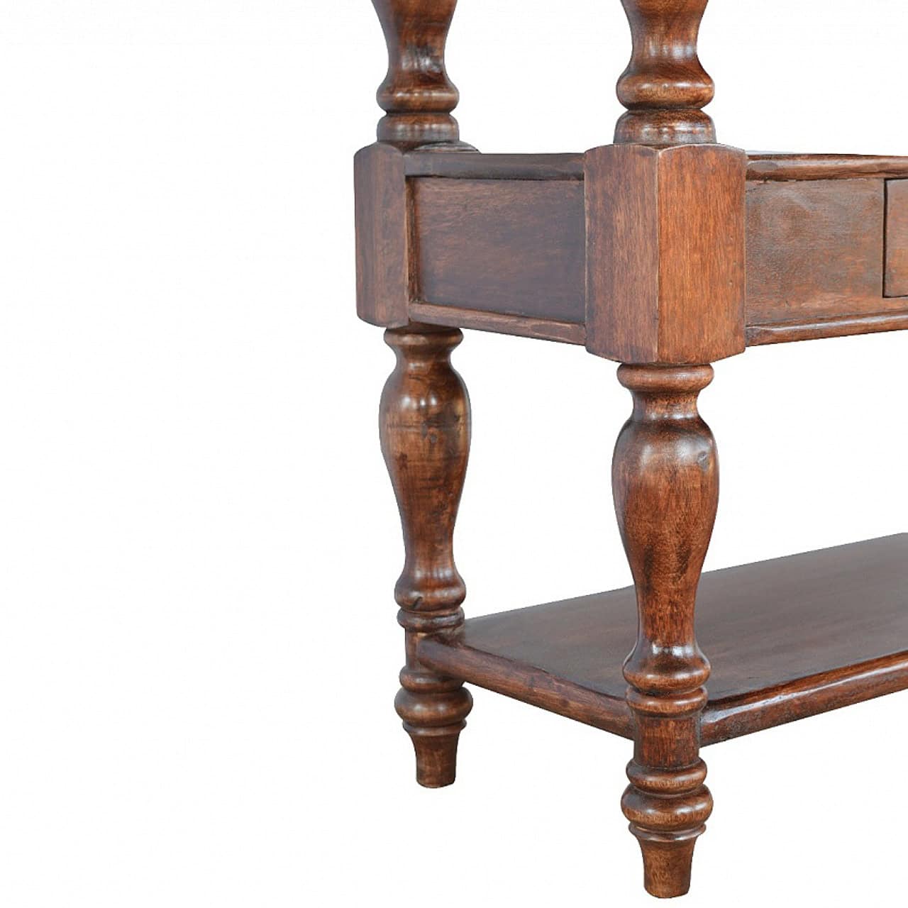 Solid Wood Turned Leg Console Table – Additional view