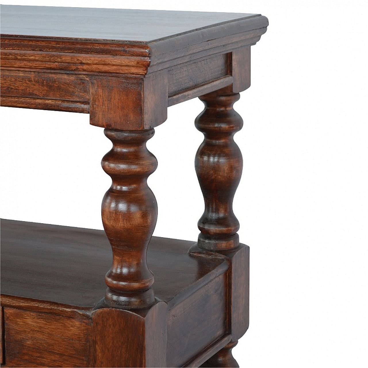 Solid Wood Turned Leg Console Table – Additional view 3