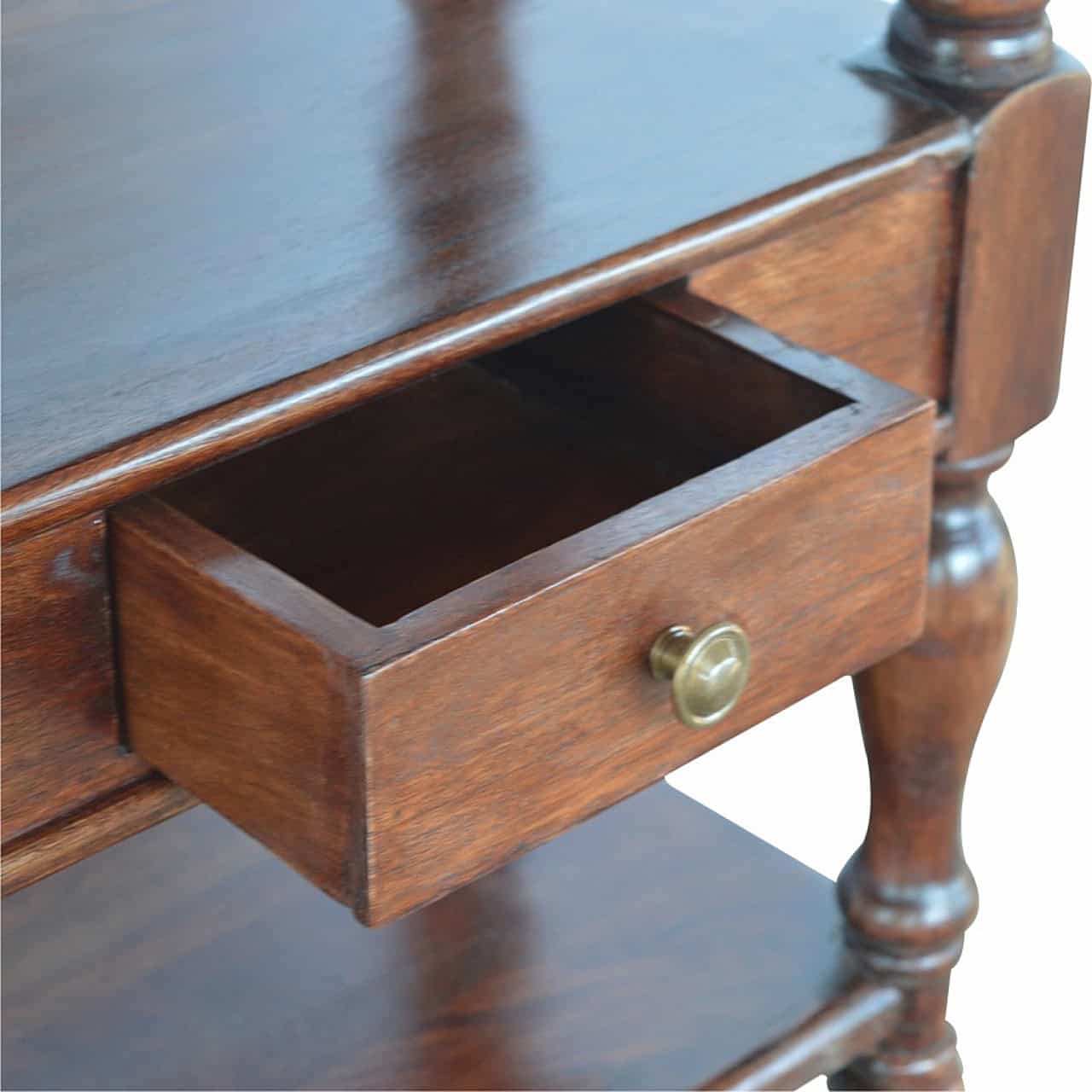 Solid Wood Turned Leg Console Table – Additional view 5
